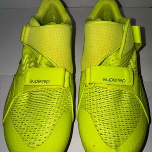 NIKE WOMEN S SZ 9 SUPERREP CYCLING BIKING SHOE VOLT CJ0775-348 W/ CLIPS